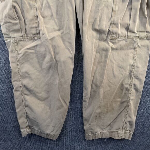Levi's Men's Cargo Loose Straight Pants Tan 38x30 Flat Front Multi-Pocket Cotton - Picture 9 of 13